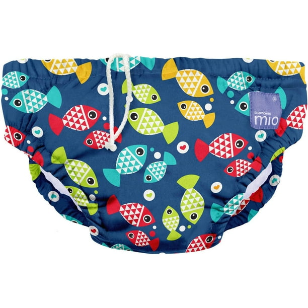 Bambino Mio Reusable Swim Diaper, Aquarium, (Choose Your Size