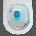 thumbnail image 4 of WinZo WZ5089 Compact One Piece Toilet, Dual Flush Small Modern Bathroom 12" Rough-in with Short Round Bowl White, 4 of 6