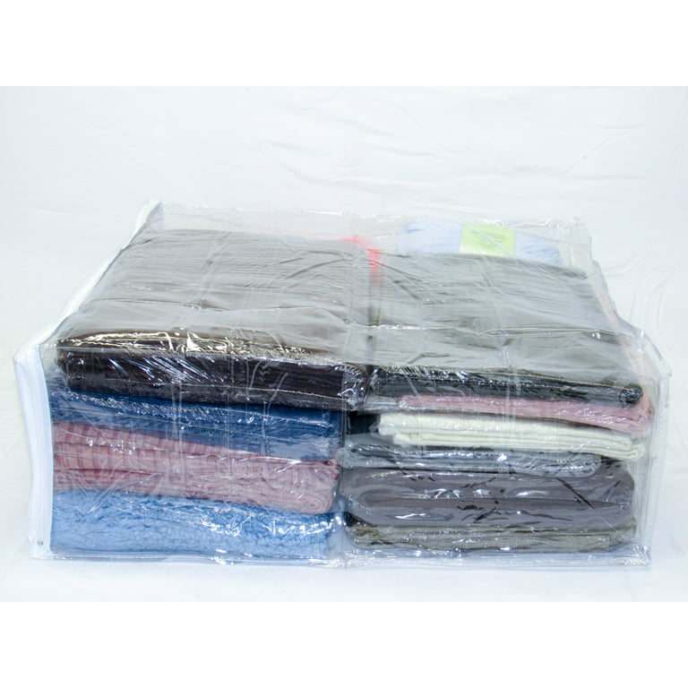 DoYiKe Clear Vinyl Zippered Storage Bags with Zipper for Blanket, Pillow,  Quilts, Clothes, Bedding, Sweater, Clothing