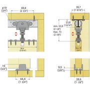 72 in. TopLine 71-222 Single Door Set