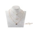 thumbnail image 2 of Jusqu'à 65 % de Réduction sur les Colliers SMihono pour Femmes Mode Multicouche Géométrique Couture Perle Collier Lettre, 2 of 2