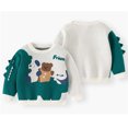 thumbnail image 6 of WRKEKC Girls Sweater Crewneck Graphic Print Soft Cotton Knit Pullover Long Sleeve Cute Ribbed for 6 Months-5 Years Toddlers Fall Winter, 6 of 7