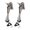 Nickel brushed wire, variant on Tibvox 2Pcs Adjustable Kickdown Door Stop Door Holder Easy to Set Down and Release