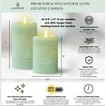 thumbnail image 6 of LumiPur Signature Natural Glow Flickering Flameless LED Wax Pillar Candle (3.5" x 5", Linen White), 6 of 9