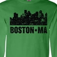 thumbnail image 4 of Inktastic Boston Massachusetts City Skyline with Grunge Long Sleeve T-Shirt, 4 of 5