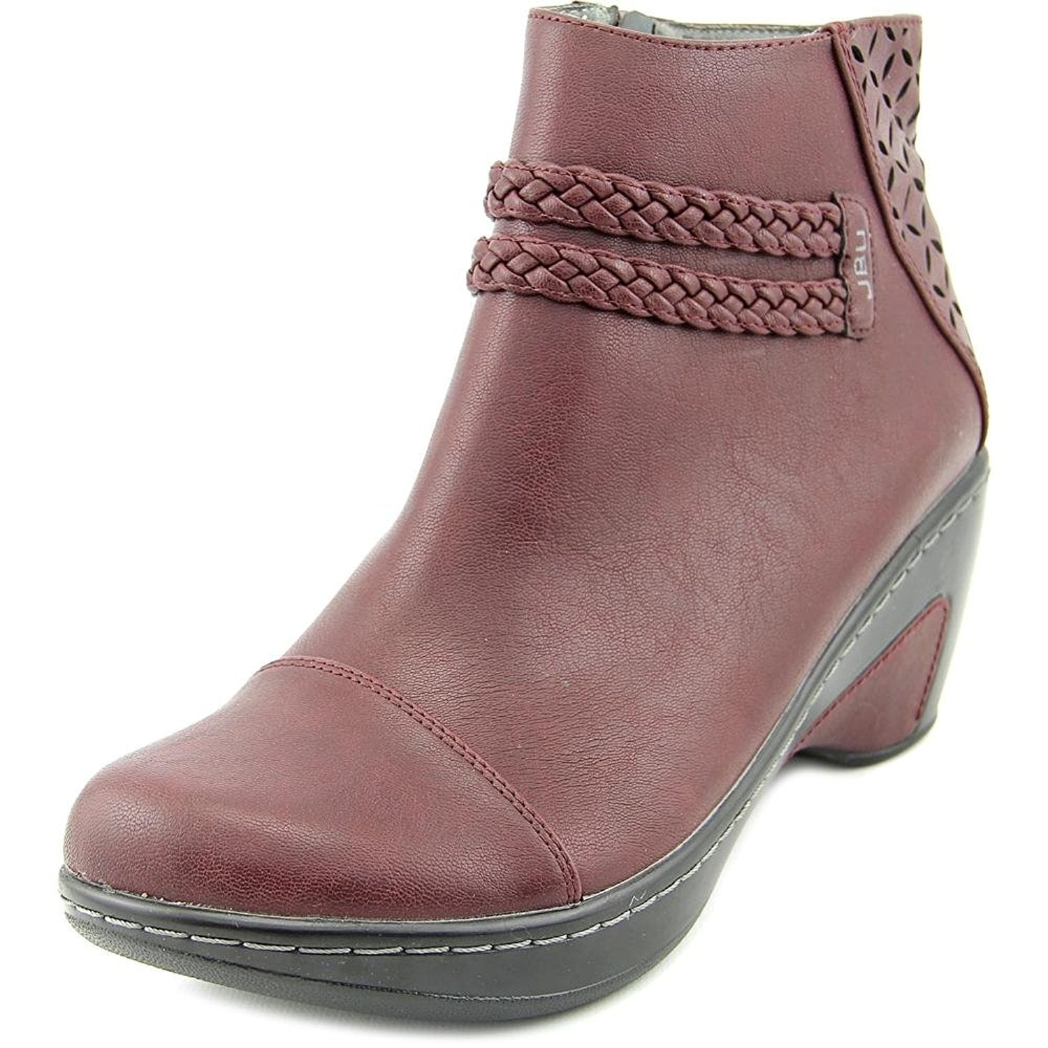 Jambu jambu women's fauxleather round toeankle boot