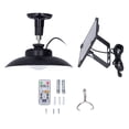 thumbnail image 1 of Lámpara solar para cobertizo, lámpara LED con panel solar, lámpara LED solar con control remoto, lámpara solar para exteriores, solución innovadora, 1 of 9