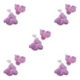 thumbnail image 2 of Decodeary 50piece Realistic Appearance Artificial Orchid Heads With And Long-lasting light purple 5Set, 2 of 6