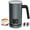Gray, variant on Milk Frother Electric, Warm and Cold Milk Steamer, 4 IN 1 Automatic Milk Warmer Stainless Steel with  Screen for Coffee, Latte, Macchiato, Cappuccino, Hot