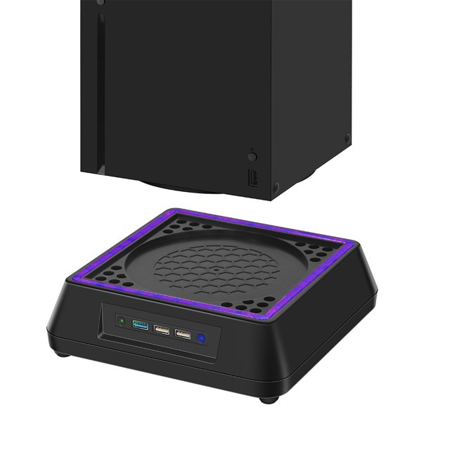 Base de enfriamiento de consola de juegos para Xbox Series X Accesorio de juegos Luz LED incorporada Ndcxsfigh Para estrenar