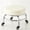 Beige, variant on Small Round Household Stool with Wheels, Movable and Compact Step Stool for Versatile Home Use, Space-Saving Furniture