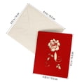 thumbnail image 2 of unbranded Tarjetas 3D De Papel Rojo Para Expresar En Cumpleaños San Valentín Y Hechas A Mano, 2 of 7