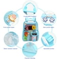 thumbnail image 5 of Tinyat Clear Backpack Heavy Duty Large Waterproof Transparent Stadium Approved School Bookbag 6-Pockets Clear Bag Blue, 5 of 6