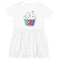 thumbnail image 3 of Inktastic 2nd Birthday Cupcake Girls Toddler Dress, 3 of 5