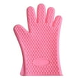 thumbnail image 3 of Silicone Oven Mitts Heat Resistant 450 Degrees,Waterproof & Non- Oven Gloves with Fingers,Cotton Lined Silicone Oven Gloves Kitchen Mitts for Baking Cooking Barbecue,Women, 3 of 5