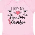 thumbnail image 4 of Inktastic I Love My Grandma and Grandpa Heart and Arrows Boys or Girls Baby Bodysuit, 4 of 5