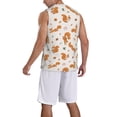 thumbnail image 2 of Xecao Cute Squirrel Fall print basketball shirt for both men and women, a unisex basketball jersey perfect for theme parties-Small, 2 of 6