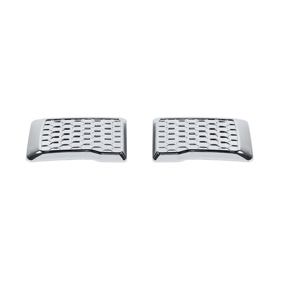BBOGSUL Chrome Front Bumper Corner Mesh Cover Trim Accessories for Ford for F150 2015-2020 Left Right 2 Pieces/Set-Pakcage CFBCMCTFFF2A