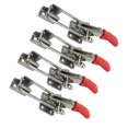 thumbnail image 3 of Miangastore 4 Pcs Solid Toggle Latch Clamp Metal Adjustable Door Cabinet Box Case Toggle Latch Heavy Duty Hand Tool, 3 of 8