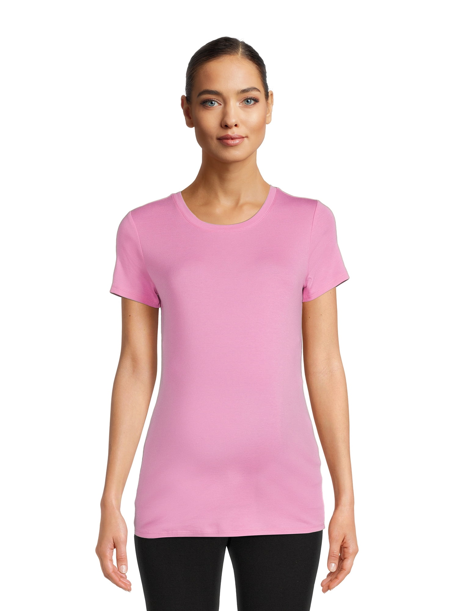 Time and Tru Women s Non Ruched Maternity Essentials T Shirt Sizes S 2XL
