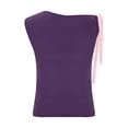 thumbnail image 6 of Women's Casual Short Sleeve Round Neck T-Shirt with Bow Detail, 6 of 7