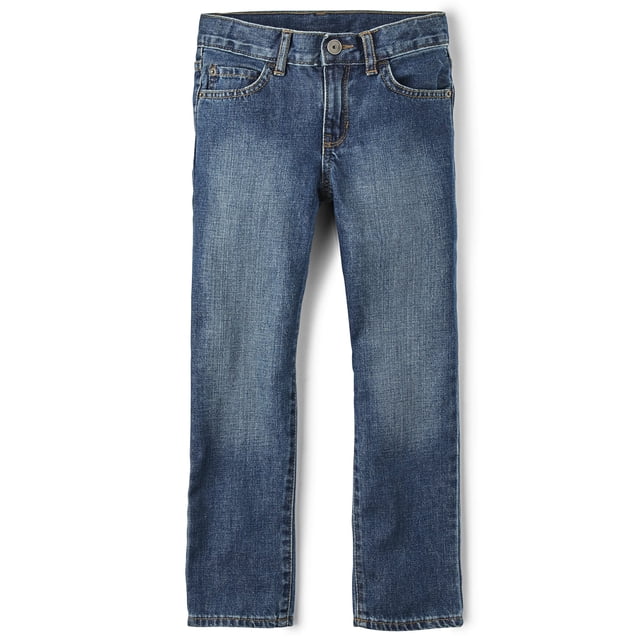 Vaqueros The Children's Place Bootcut básicos para niños 18S Med Indigo