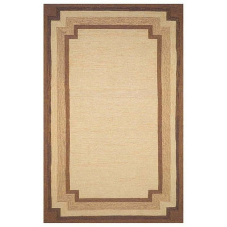 Trans-Ocean Ravella Border Indoor/Outdoor Area Rug - Natural