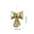 thumbnail image 3 of RBCKVXZ Beige Christmas Bow Ornament 8 Inch Xmas Tree Hanging Decorations for Xmas Tree, Halloween, Wreath, DIY Crafts, Gift Wrapping, Party Decor Supplies, 3 of 6
