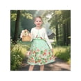 thumbnail image 2 of Sunny Fashion Girls Dress 2 Piece Set Cropped Knit Cardigan Daily Garden Picnic 4-5 Years, 2 of 8