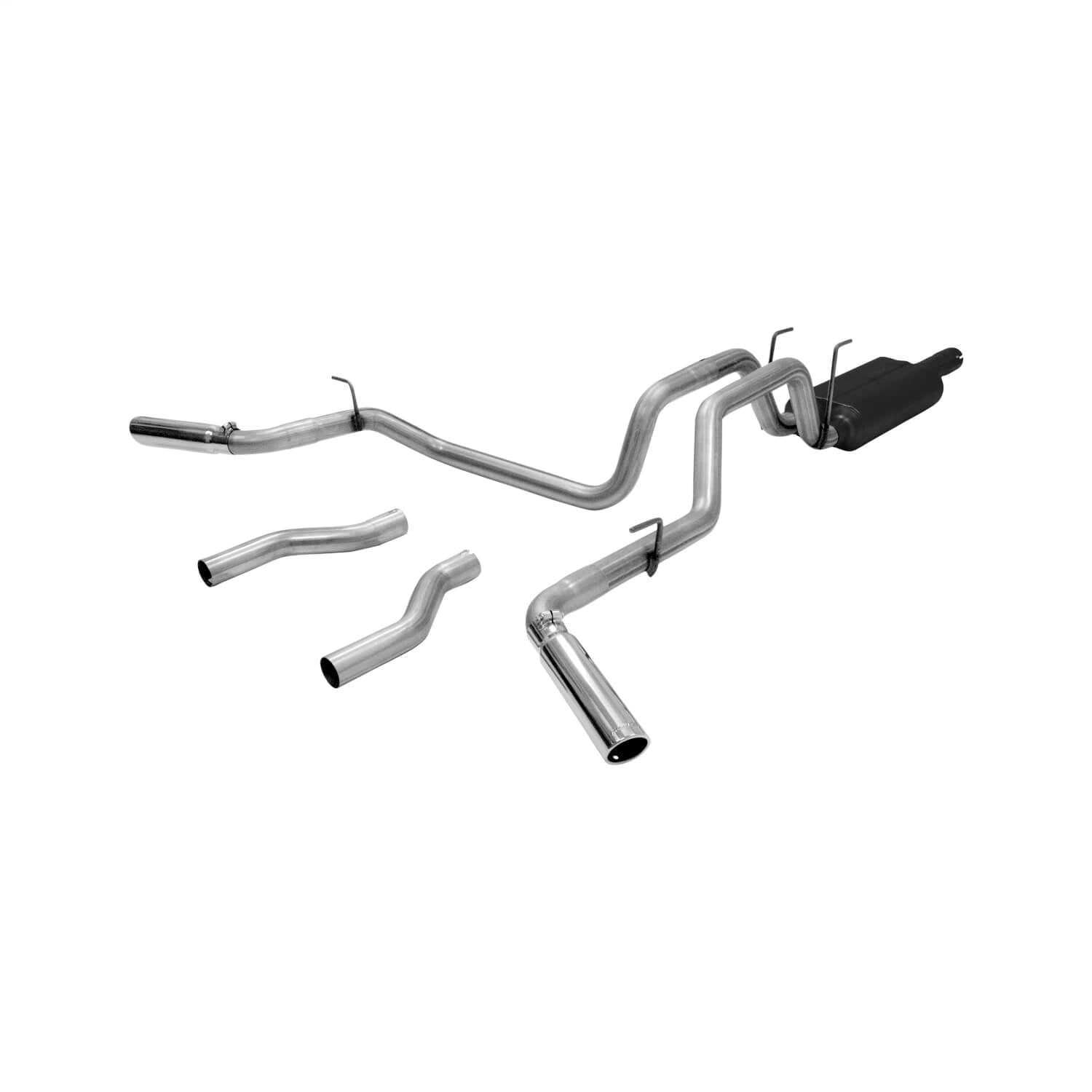 For 96-97 Ford Mustang 4.6L V8 Stainless Steel 2.5 inches OD Dual Muffler Catback Exhaust System Kit 