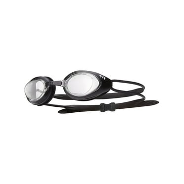 TYR Adult Fit Blackhawk Non-Mirrored Swim Goggle - Clear/Black