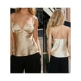 thumbnail image 2 of Camisola de mujer, top sin mangas, escote bajo en la espalda, chaleco liso de verano para fiestas y discotecas., 2 of 8