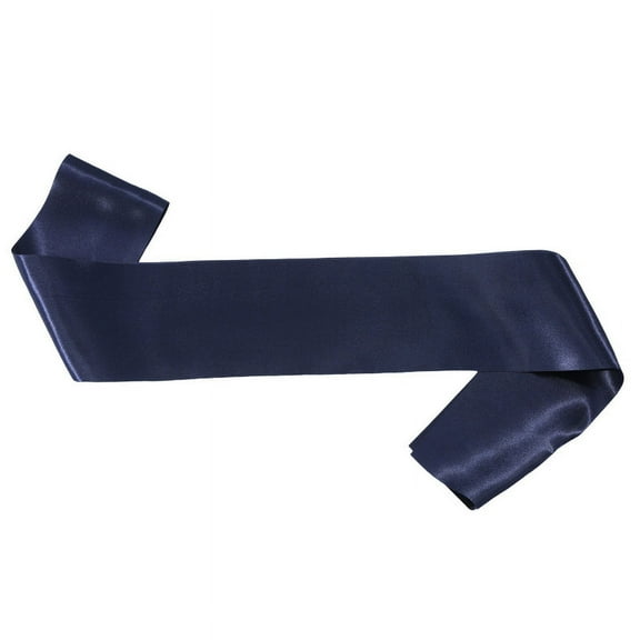 XmhyTop-A Blank Satin Sash, Wedding Sash, DIY Graduation Pageant Sash 160*9.5cm, 2 Pcs, Dark Blue