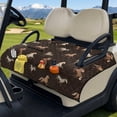 thumbnail image 3 of Whosucclay Horse Pattern Golf Cart Seat Blanket, 4 Pockets Cushion Cover for EZGO TXT RXV 2-Seater, 51.18 x 30.3 inches, 3 of 9