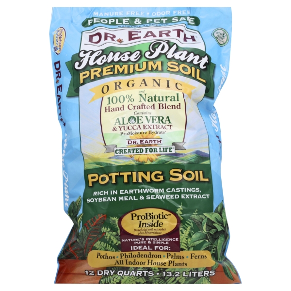 Dr Earth 800 Plant Potting Soil, 12Qts.