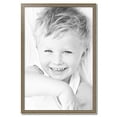 thumbnail image 2 of ArtToFrames 28" x 42" Aged White Gold Picture Frame, 28x42 inch Silver Wood Poster Frame (WOM-2036),  Pack, 2 of 7