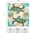 thumbnail image 4 of Sea Turtle Mailbox Covers, Vintage Ocean Magnetic Post Box Cover Wraps Large Size 25.5x21 in for Garden Yard Decor, 4 of 6