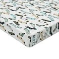 thumbnail image 2 of Ambesonne Cartoon Fitted Sheet 2 Pcs Set, Rain of Socks Laundry, Twin XL, Dark Blue Beige, 2 of 3