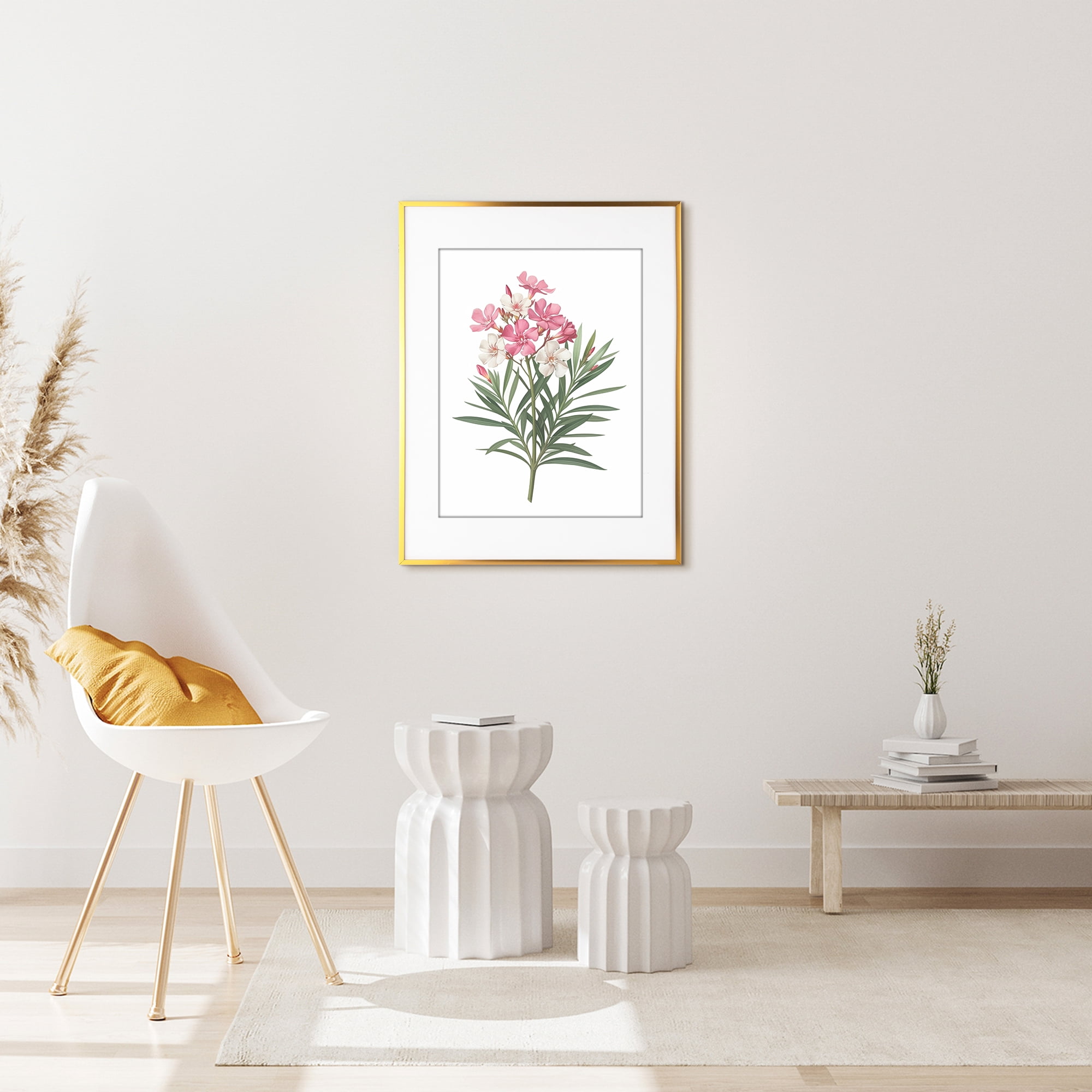 Unique Bargains Aluminum Picture Frame for Photo Tabletop Display 16x20 Gold