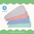 thumbnail image 3 of Turbie Twist 4 Pack Microfiber Hair Towel - Pink, Purple, Blue, Aqua, 3 of 7