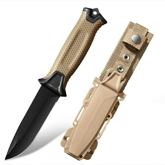 4.7''Straight Knife with Plastic Handle - Versatile Fruit Cutting and Camping Tool in Three Colors - Ideal Straight Blade Knife for Outdoor Use