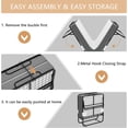 thumbnail image 5 of Folding Bed with Mattress - Portable Foldable Roll Away Adults Bed for Guest, 5-Inch Thick Luxurious Memory Foam, Space Saving Fold Up Bed with Dust Proof Cover & Wheels for Easy Storage,75" Dx 31" W, 5 of 8