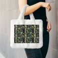 thumbnail image 6 of Yiaed Lilies Flowers Print Fluffy Shoulder Bag Plush Bags Women Ladies Tote Bag Fluffy White Furry Purse Handbag for Autumn and Winter, 6 of 7