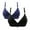 Navy, variant on Darzheoy Bras for Women No Underwire 2PC s Ladies Embroidered Glossy Comfortable Breathable Bra Underwear Bras 40/90