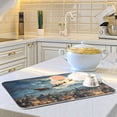 thumbnail image 6 of Dish Drying Mat Kitchen Pad Large Counter Absorbent Dish Mats Drainer Flying Santa, 6 of 8