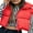 Red, variant on Women's Winter Warm Crop Vest Zipper Up Lightweight Sleeveless Waistcoat High Neck Puffer Cropped Padded Jacket