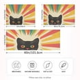 thumbnail image 2 of Yayeee Pillowcase Queen Size Set of 2 Satin Wrinkle Resistant Pillow Case, Colorful Black Cat, 2 of 7