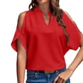 thumbnail image 1 of Cathalem T-Shirts Femmes Graphique Manches Courtes Blouse Tops,RD1 L, 1 of 4