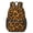 Black and Orange, variant on Blue and Blue Leopard Print 17" School Backpacks for Teens,Waterproof Oxford Fabric,S-Shape Padded Straps for School,Travel,Hiking,Camping