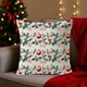 thumbnail image 1 of Herunwer Throw Pillow Cover Pine Tree Merry Christmas Bear Elk Snowflake Cotton Linen Throw Pillow Case Cushion Cover for Sofa Bed Couch Home Decorative Square, 1 of 6